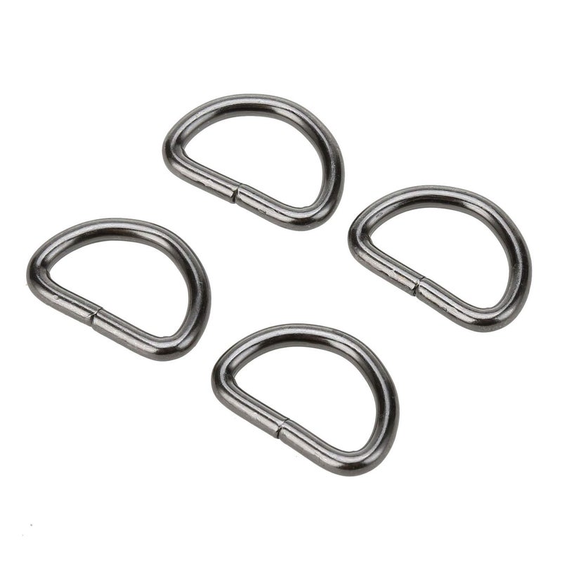 COTOWIN Non Welded Metal D Rings,Pack of 20 (Gunmetal, 3/4") - Image 1